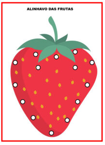 Alinhavos de frutas | Cantinho do EVA