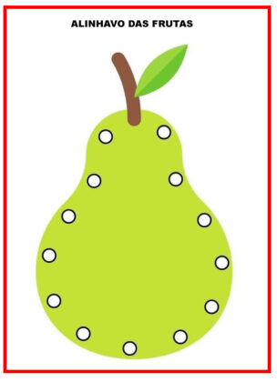 Alinhavos de frutas | Cantinho do EVA