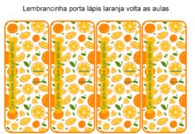 Lembrancinha Porta-Lápis Volta às Aulas e Ponteira Laranja Lembrancinha Porta-Lápis Volta às Aulas e Ponteira Laranja