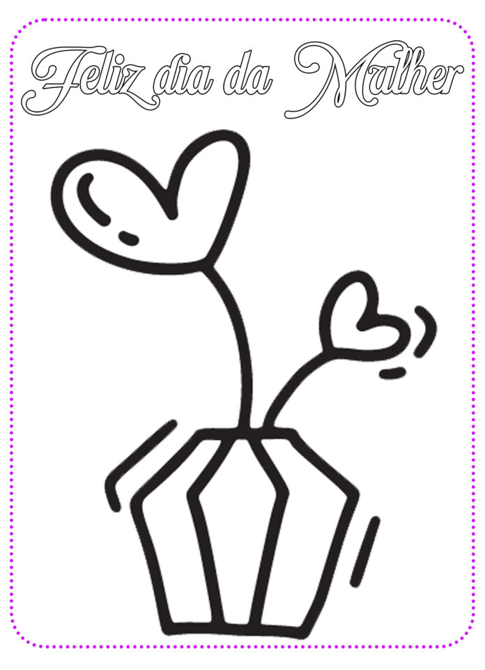 5 Desenhos para colorir Dia da Mulher