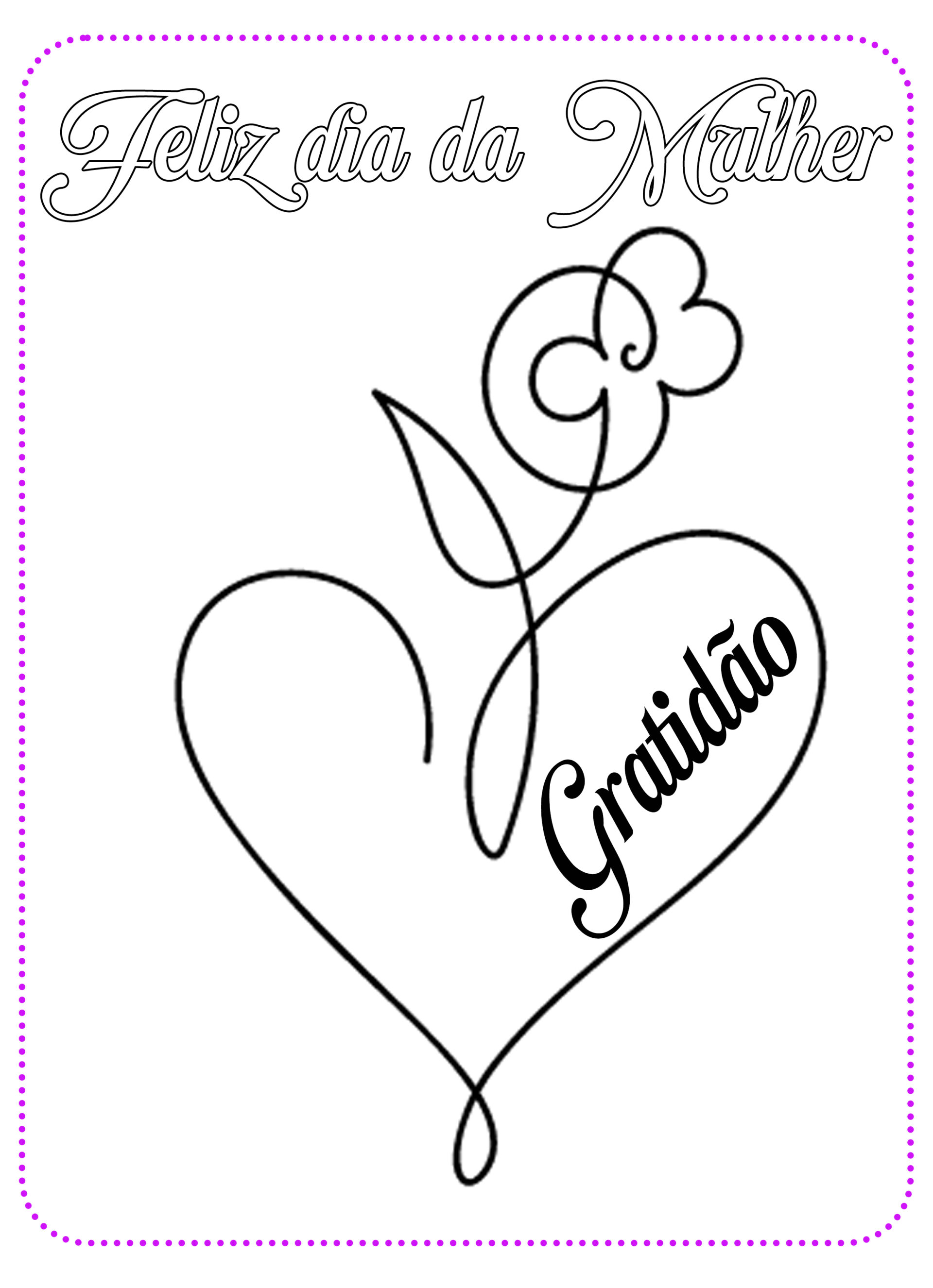 5 Desenhos para colorir Dia da Mulher | Cantinho do EVA