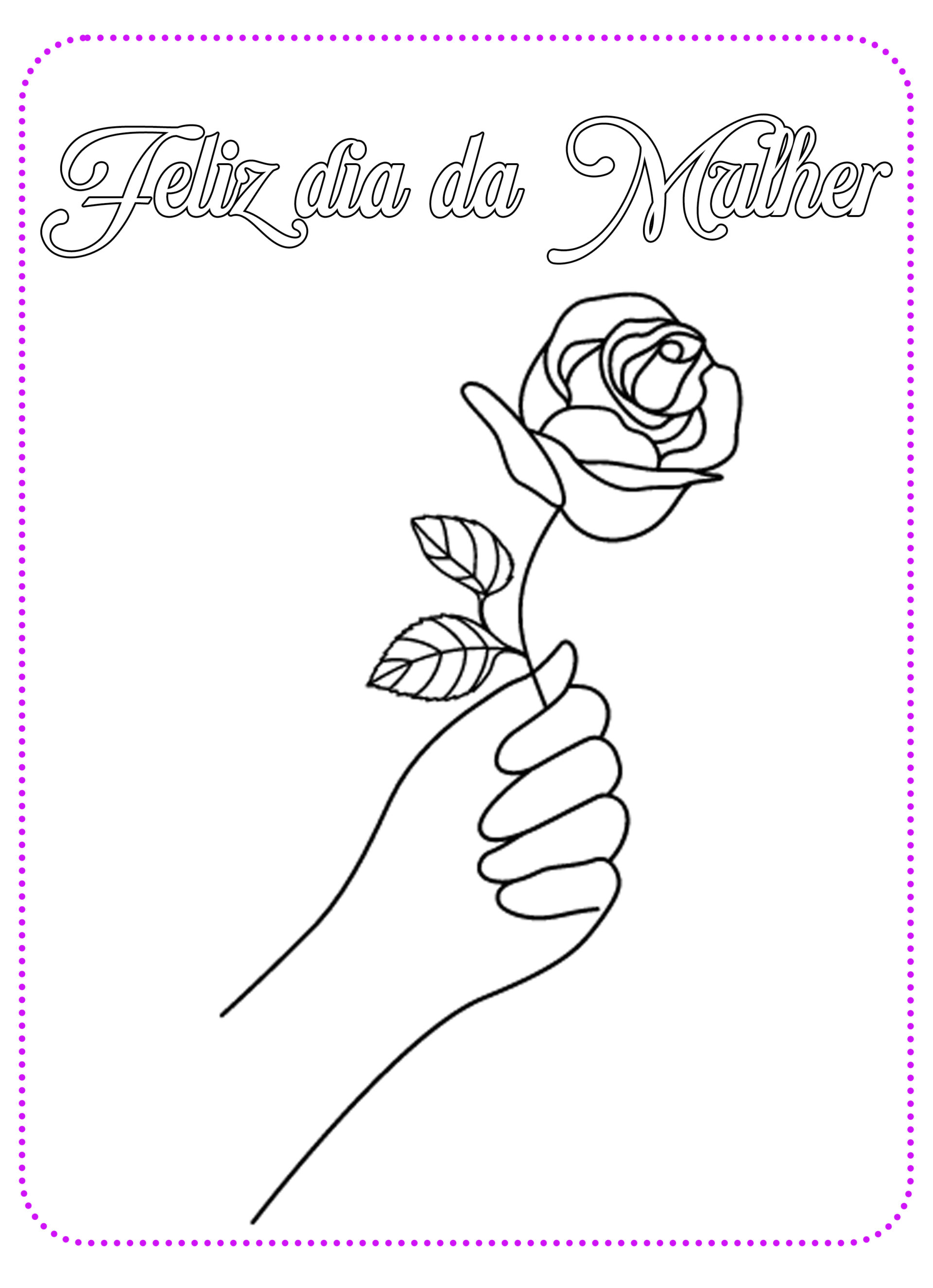 5 Desenhos para colorir Dia da Mulher | Cantinho do EVA