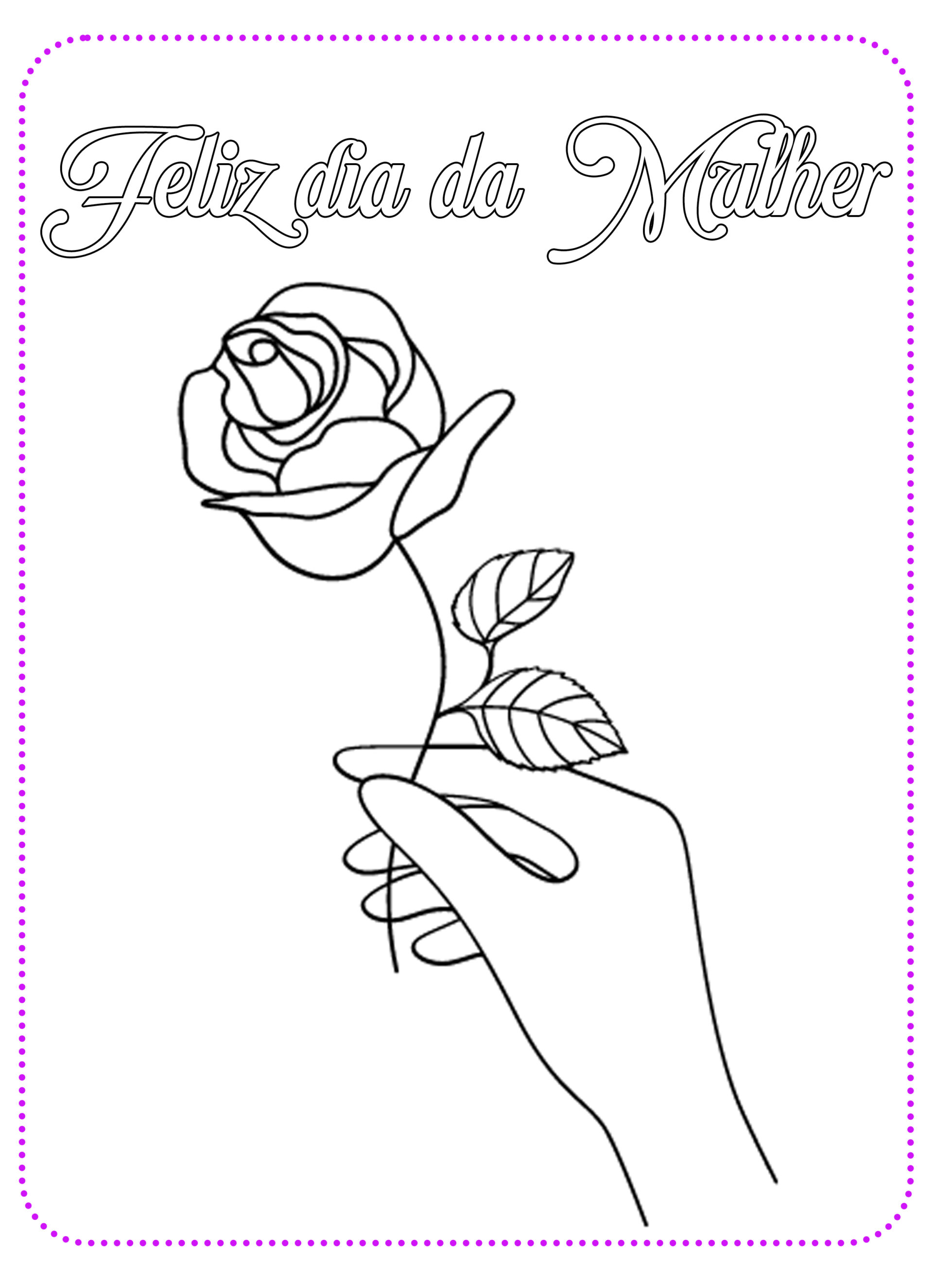5 Desenhos para colorir Dia da Mulher | Cantinho do EVA
