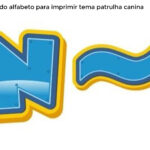 Letras do Alfabeto para imprimir Tema Patrulha Canina