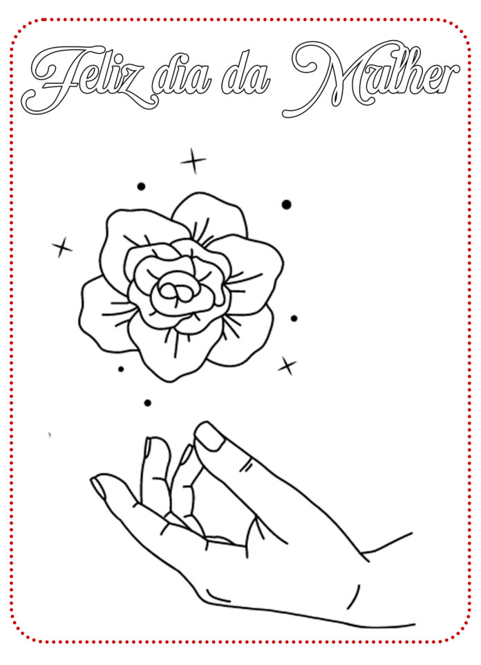 desenhos de colorir Dia da Mulher