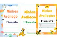 7 modelos Capa para Avaliação do 1º bimestre 7 modelos Capa para Avaliação do 1º bimestre