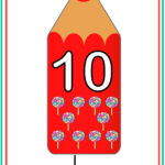Cartaz dos Números de 0 a 10 Modelo Lápis