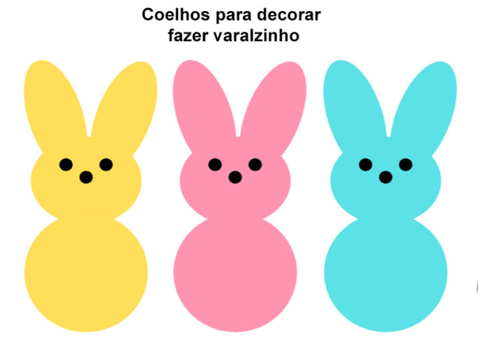Coelhinhos para Decorar – Faça um Varalzinho de Páscoa