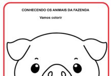 8 Animais da Fazenda para colorir 8 Animais da Fazenda para colorir