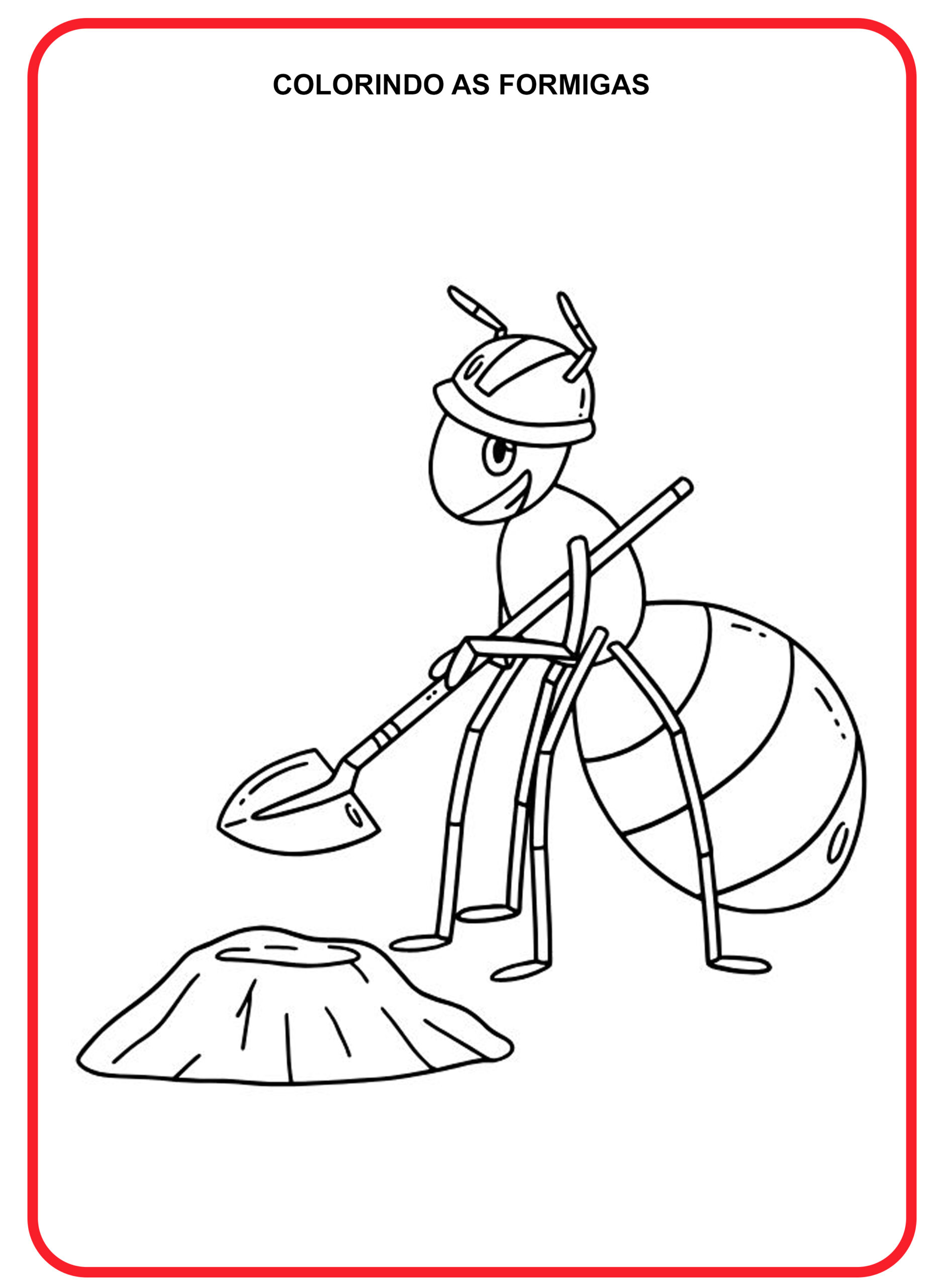 Desenhos de Formigas para Colorir