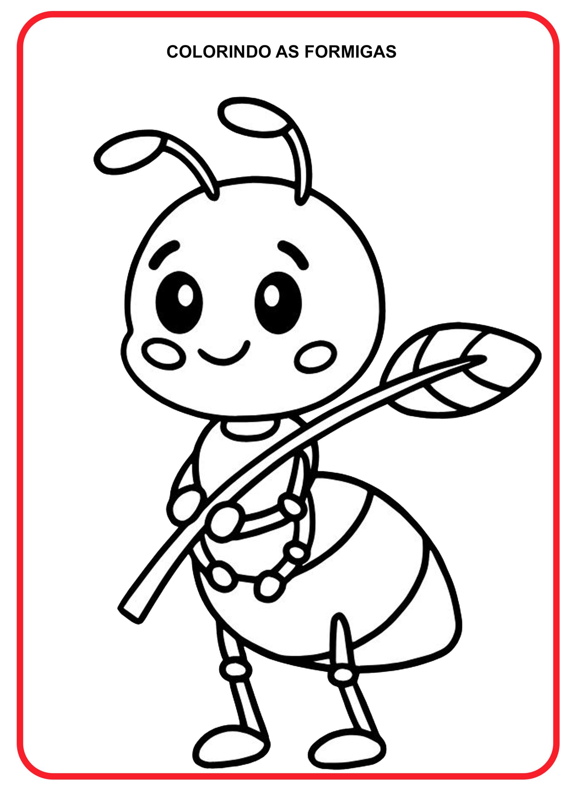 Desenhos de Formigas para Colorir