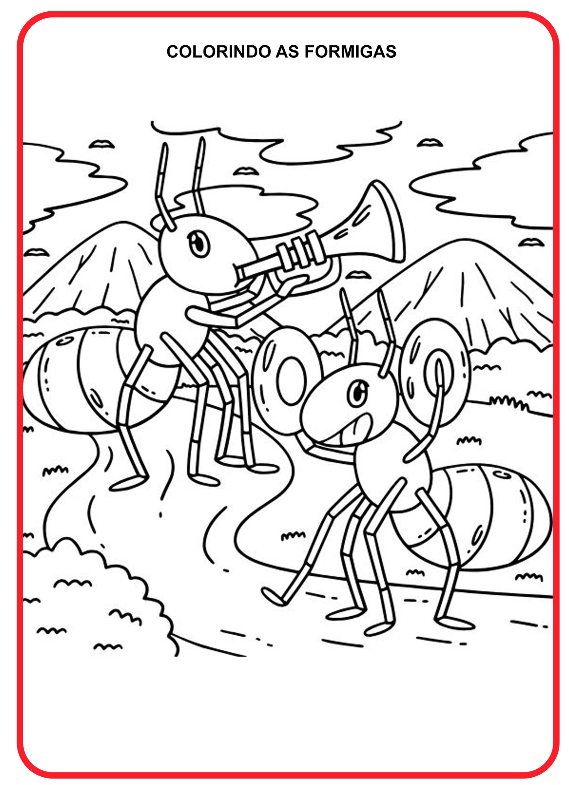 Desenhos de Formigas para Colorir