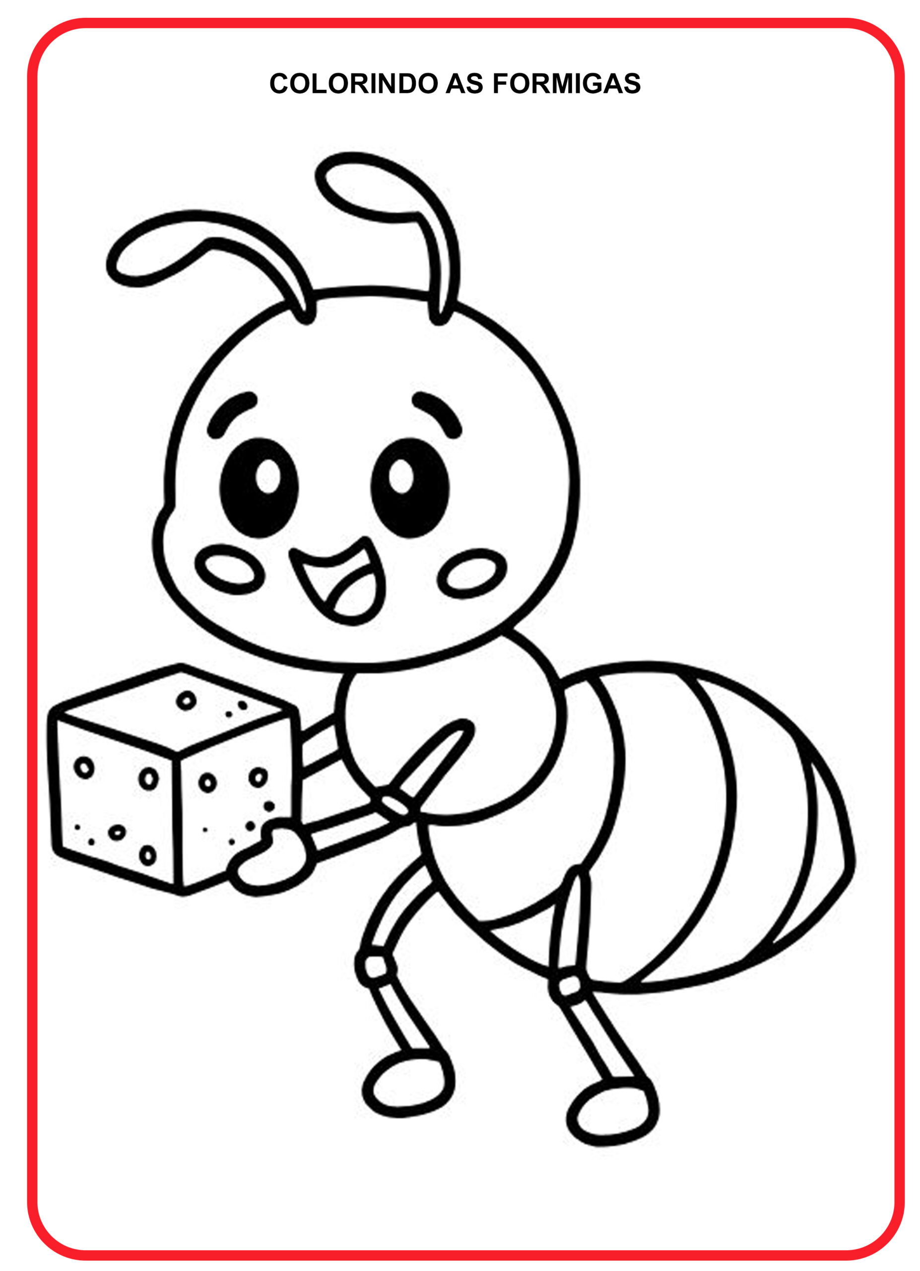 Desenhos de Formigas para Colorir