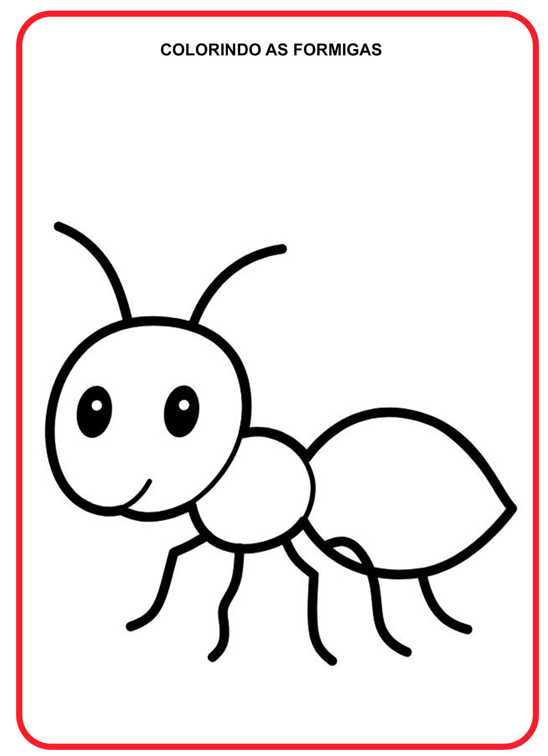 Desenhos de Formigas para Colorir