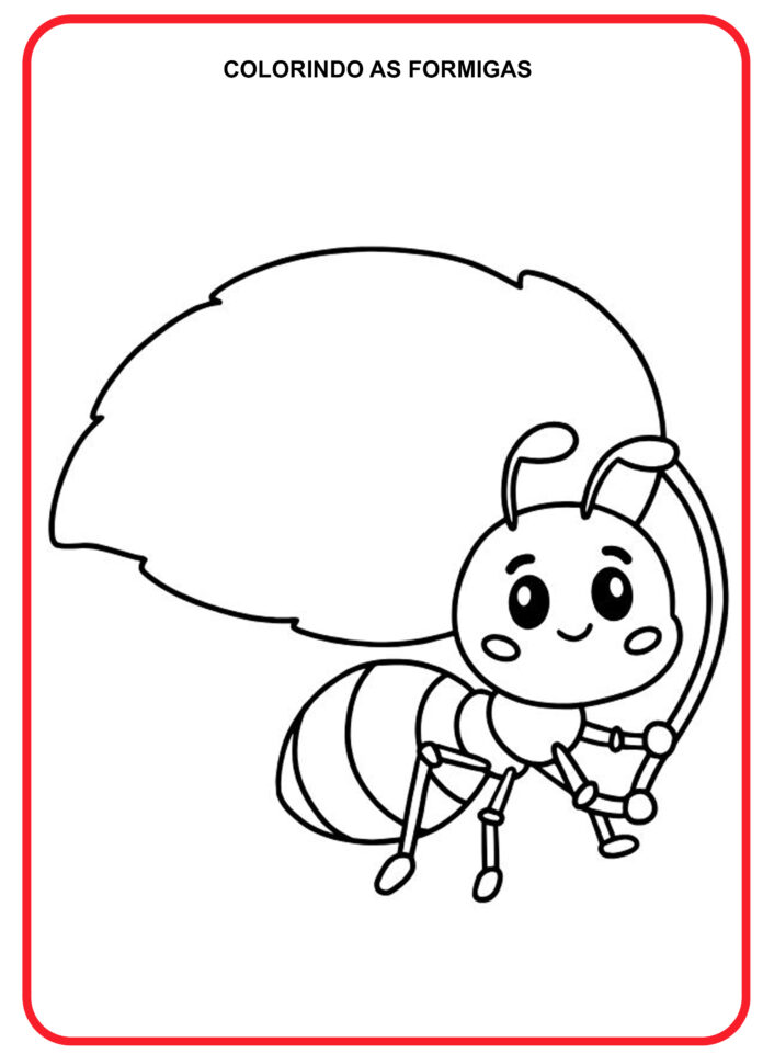 Desenhos de Formigas para Colorir