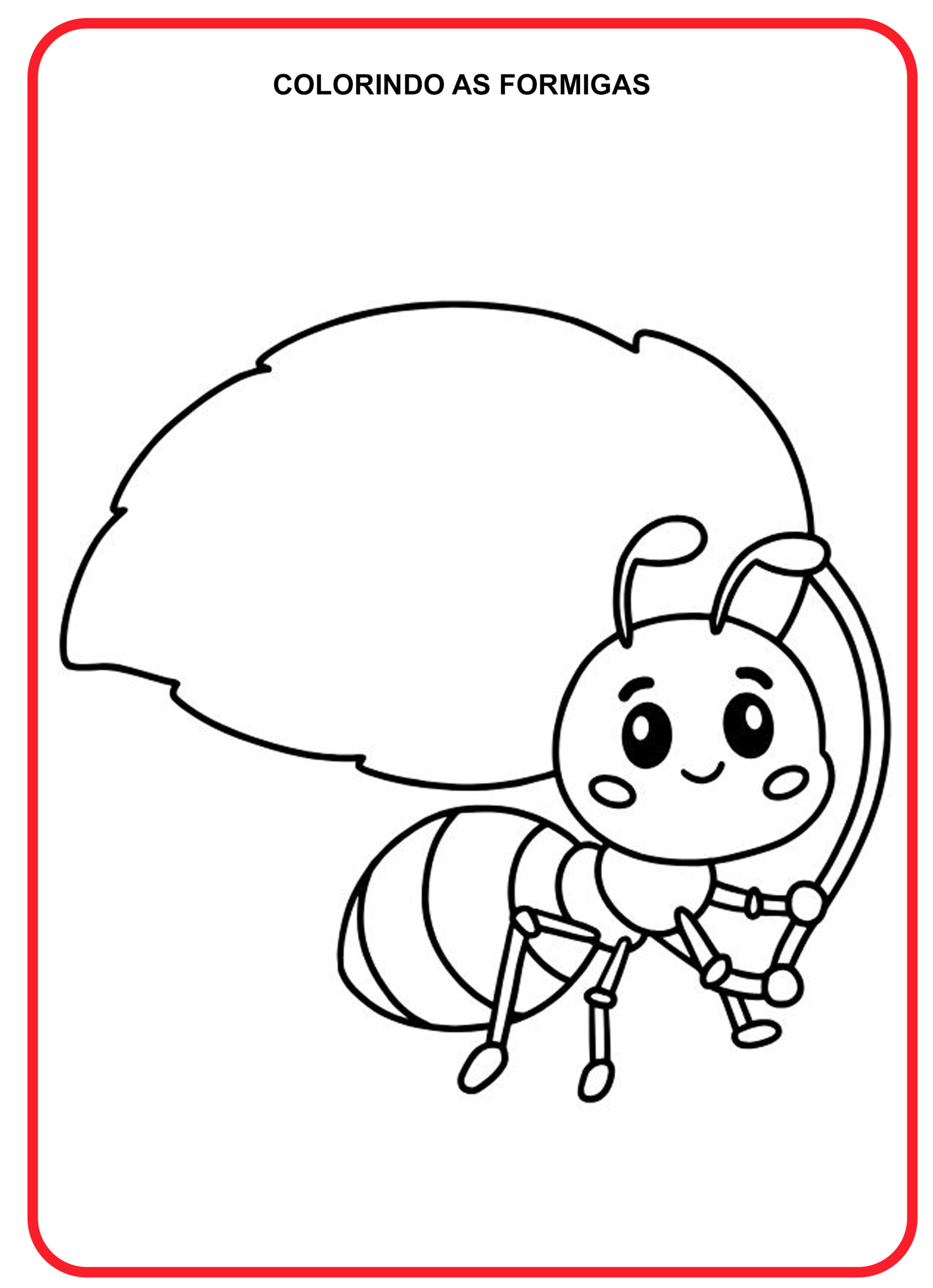 Desenhos de Formigas para Colorir