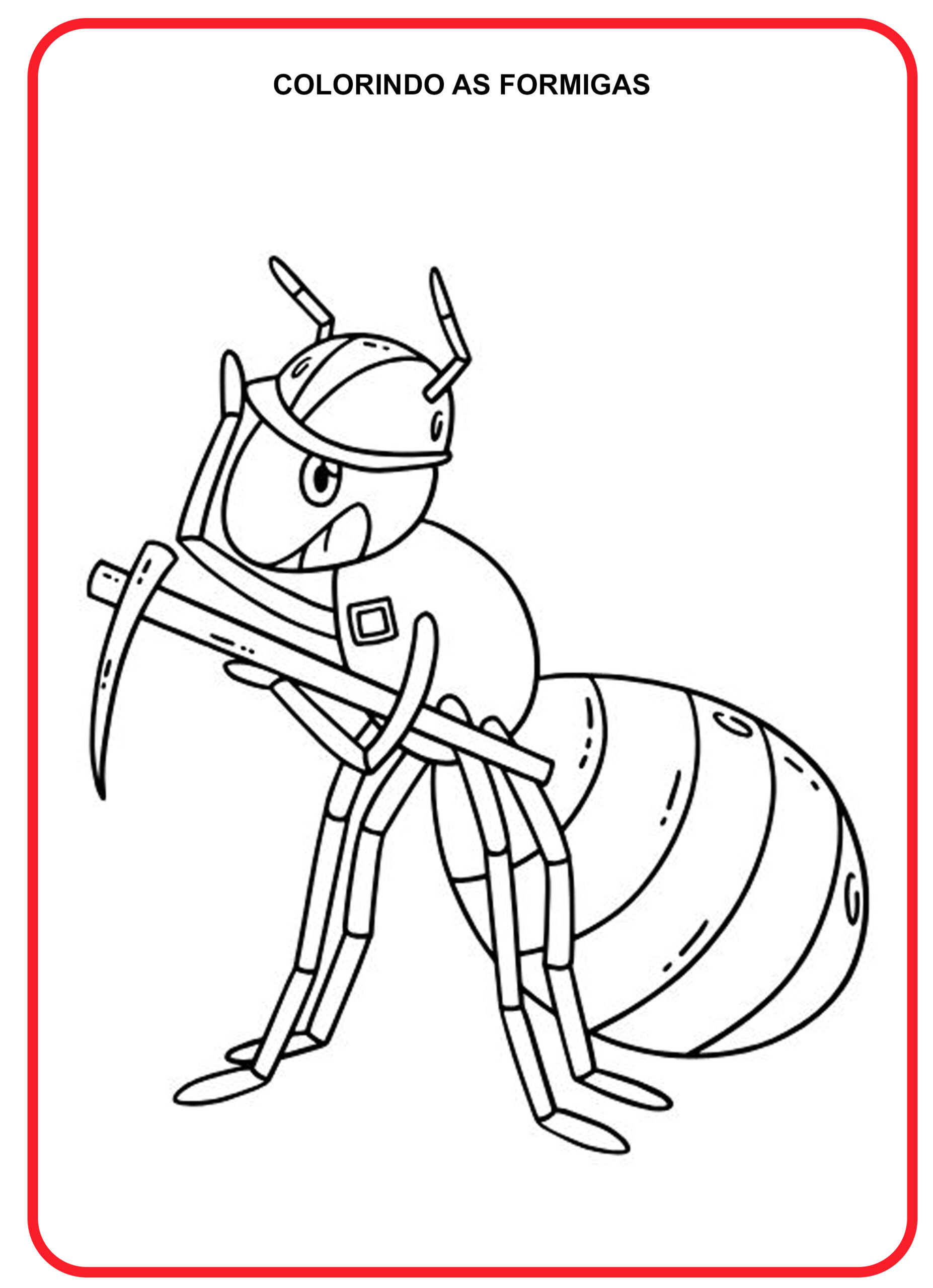 Desenhos de Formigas para Colorir