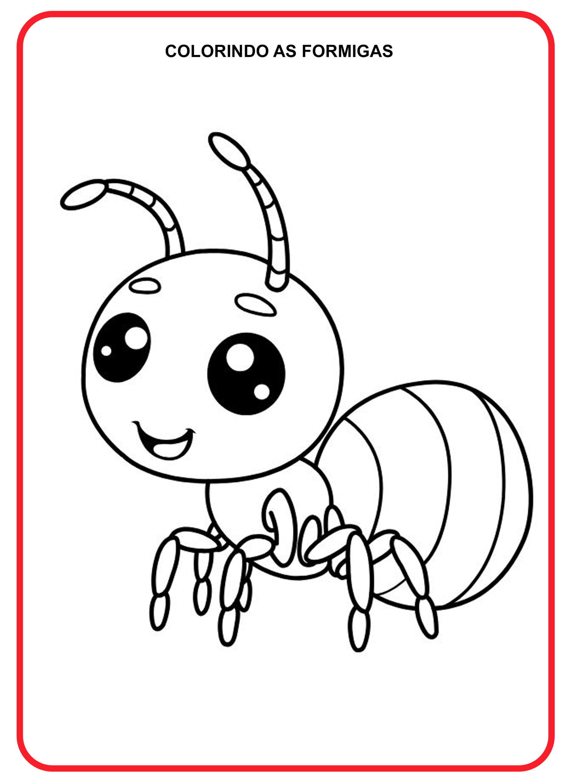 Desenhos de Formigas para Colorir