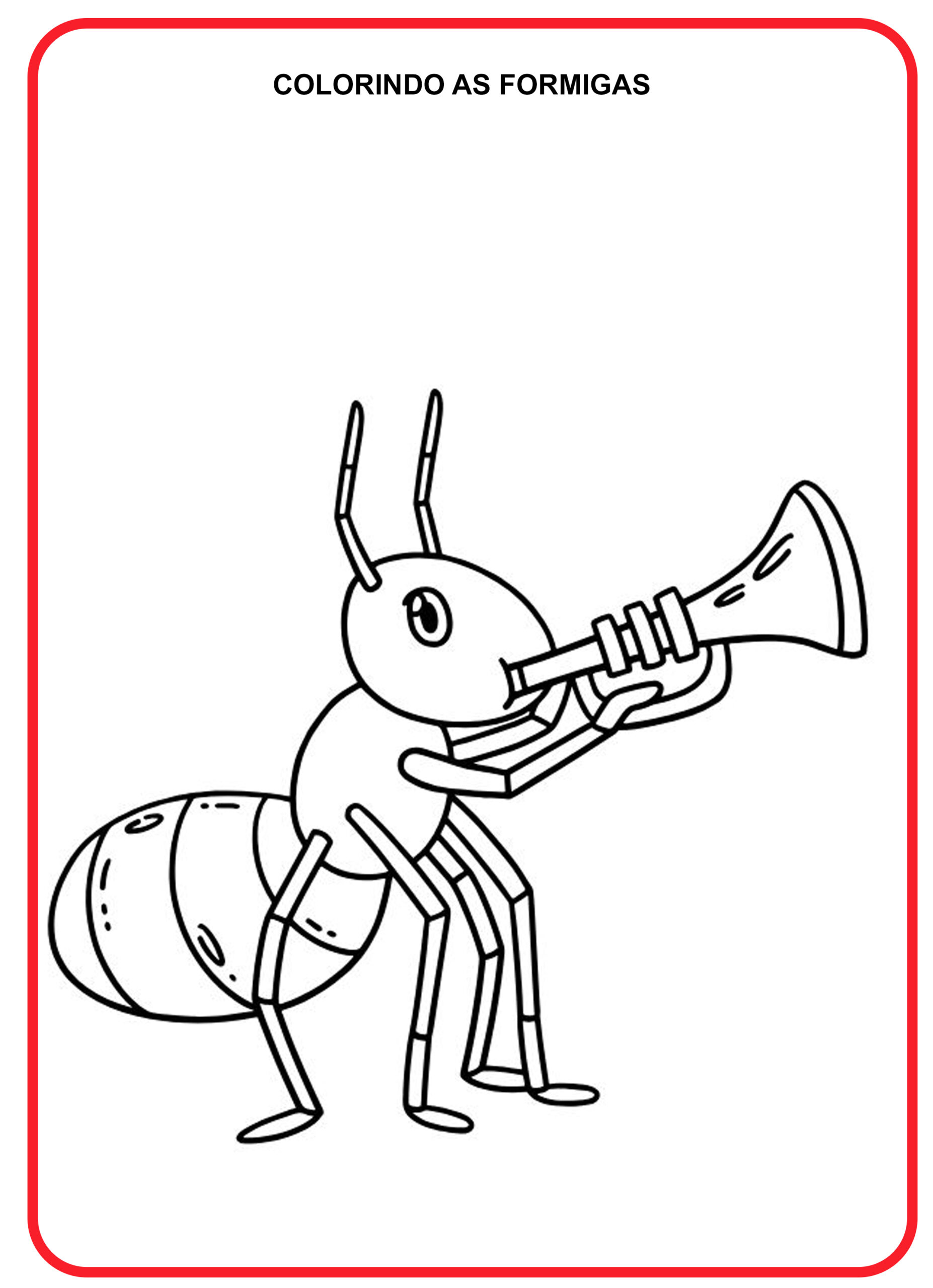 Desenhos de Formigas para Colorir