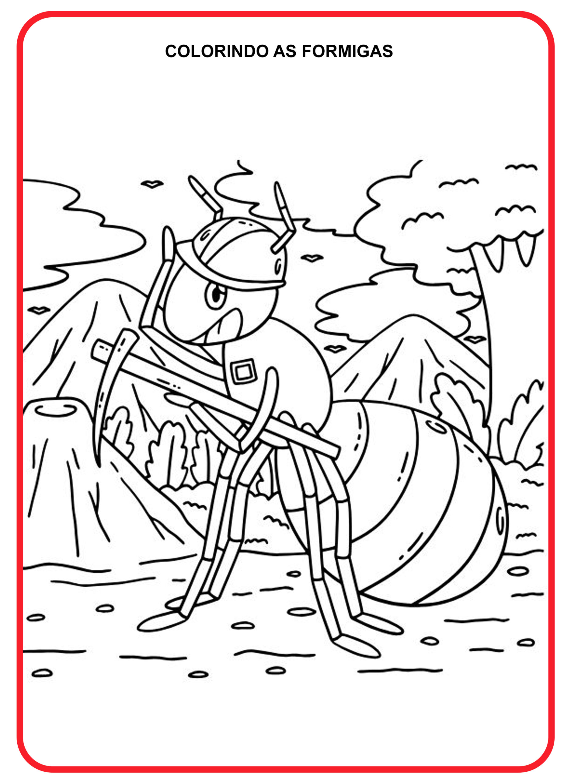 Desenhos de Formigas para Colorir