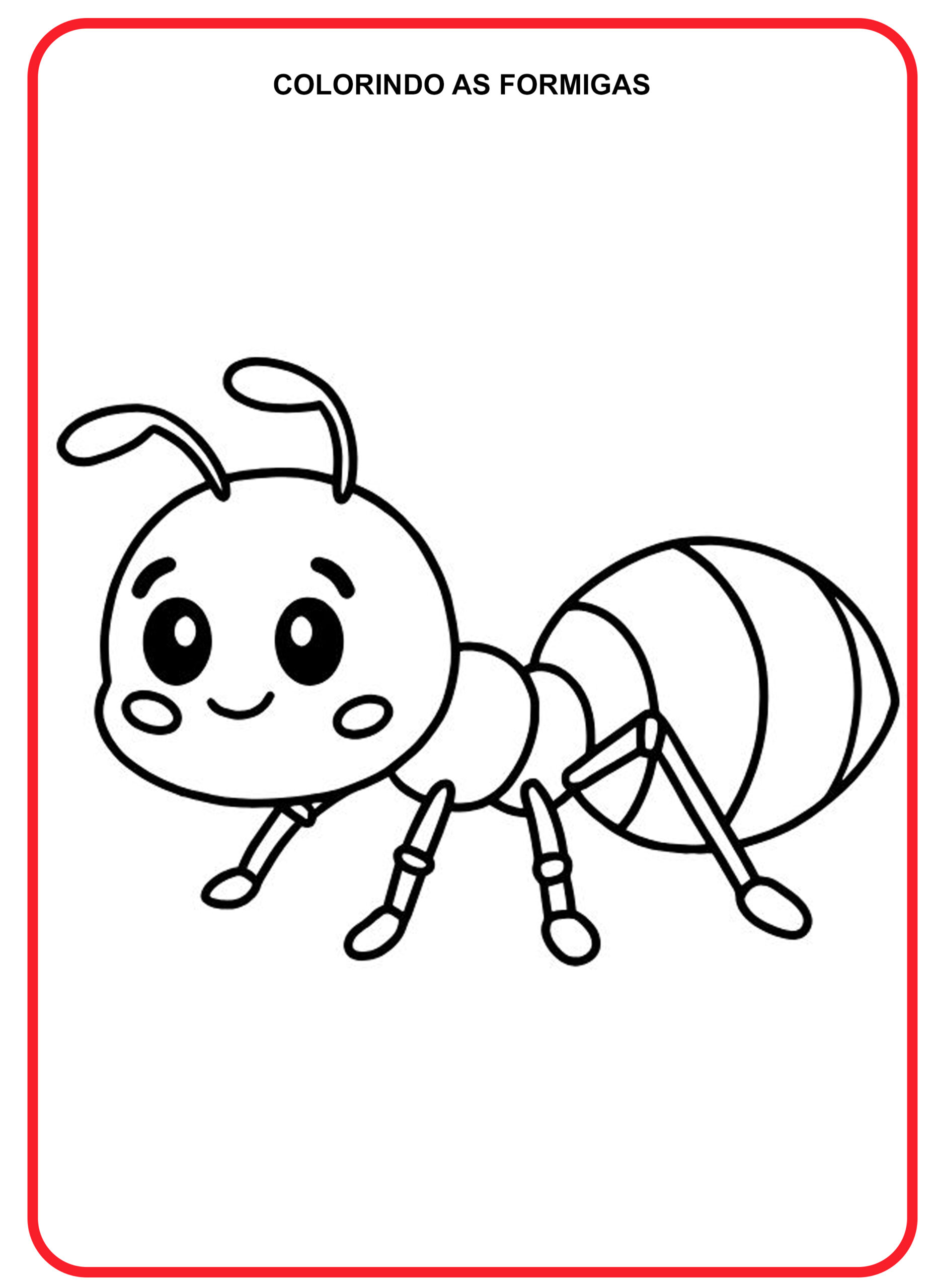 Desenhos de Formigas para Colorir