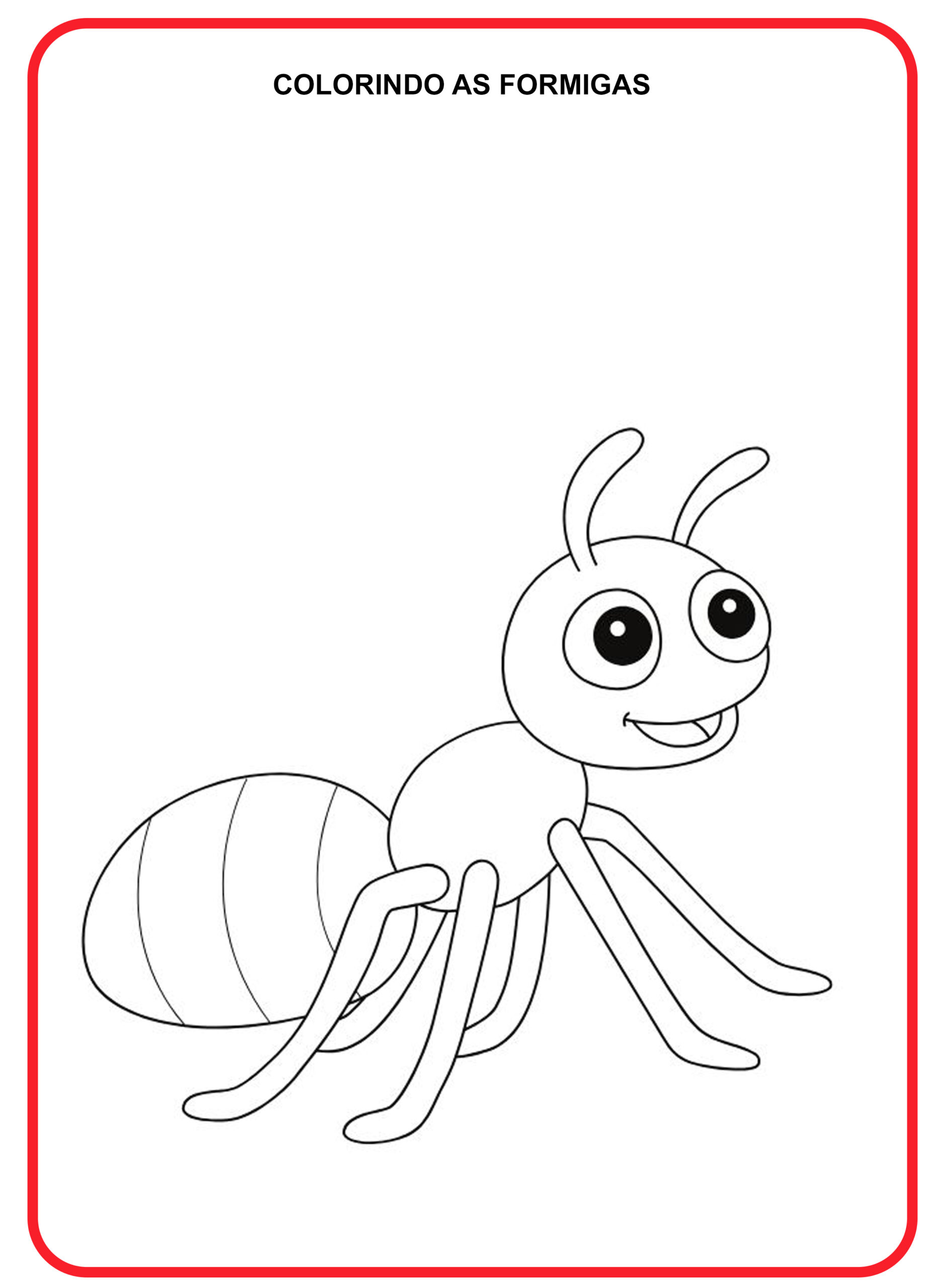 Desenhos de Formigas para Colorir