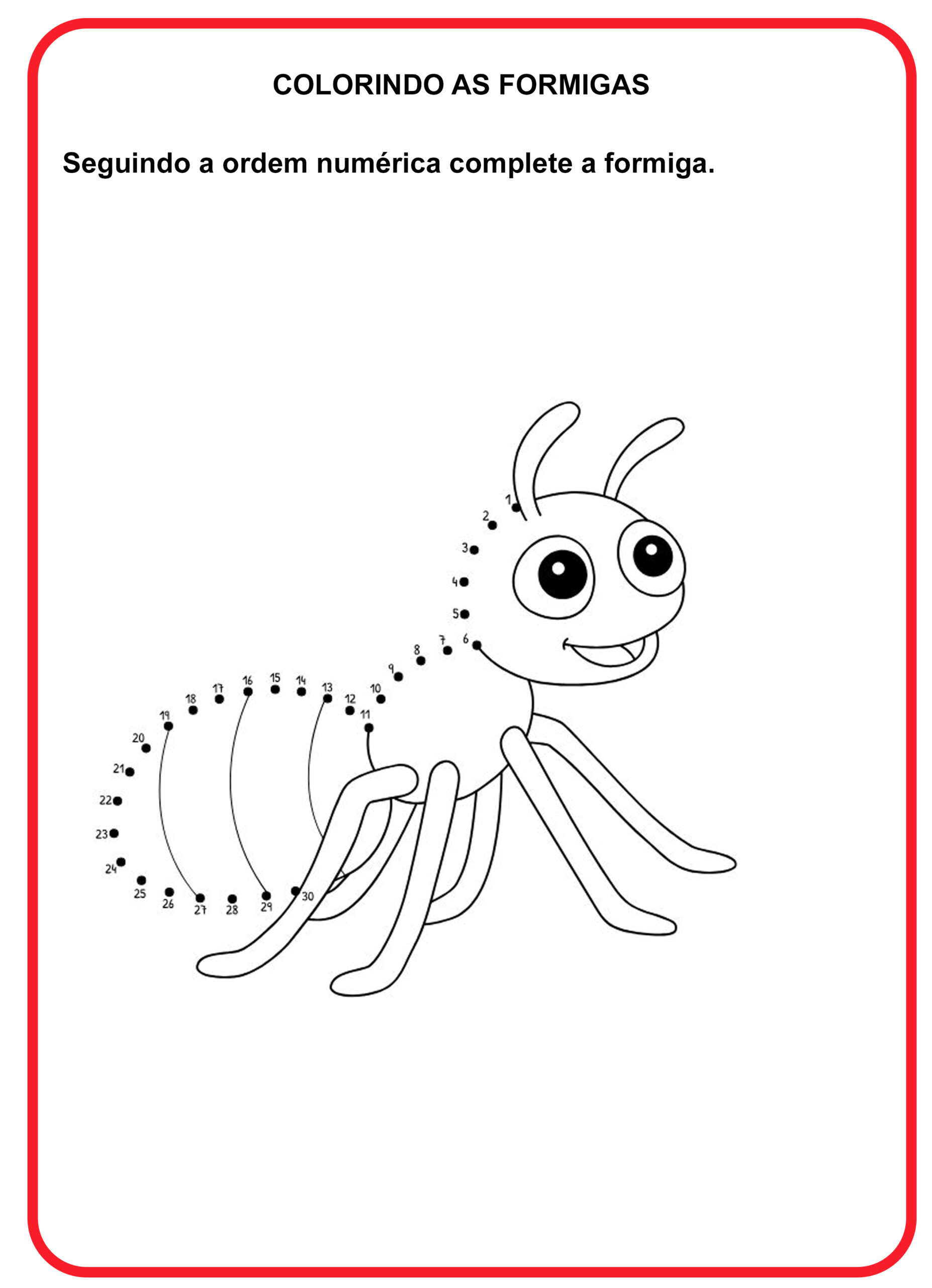 Desenhos de Formigas para Colorir