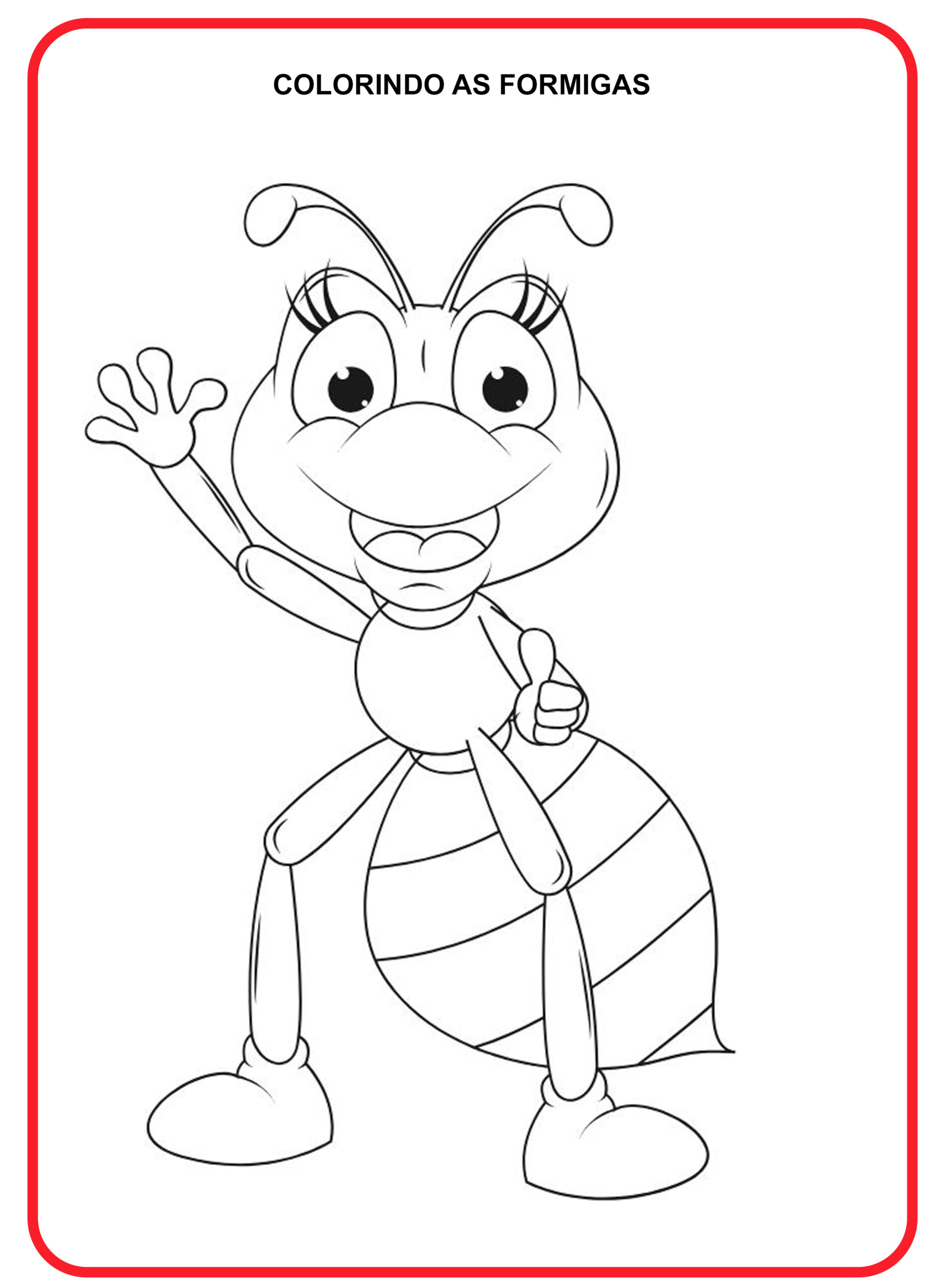 Desenhos de Formigas para Colorir
