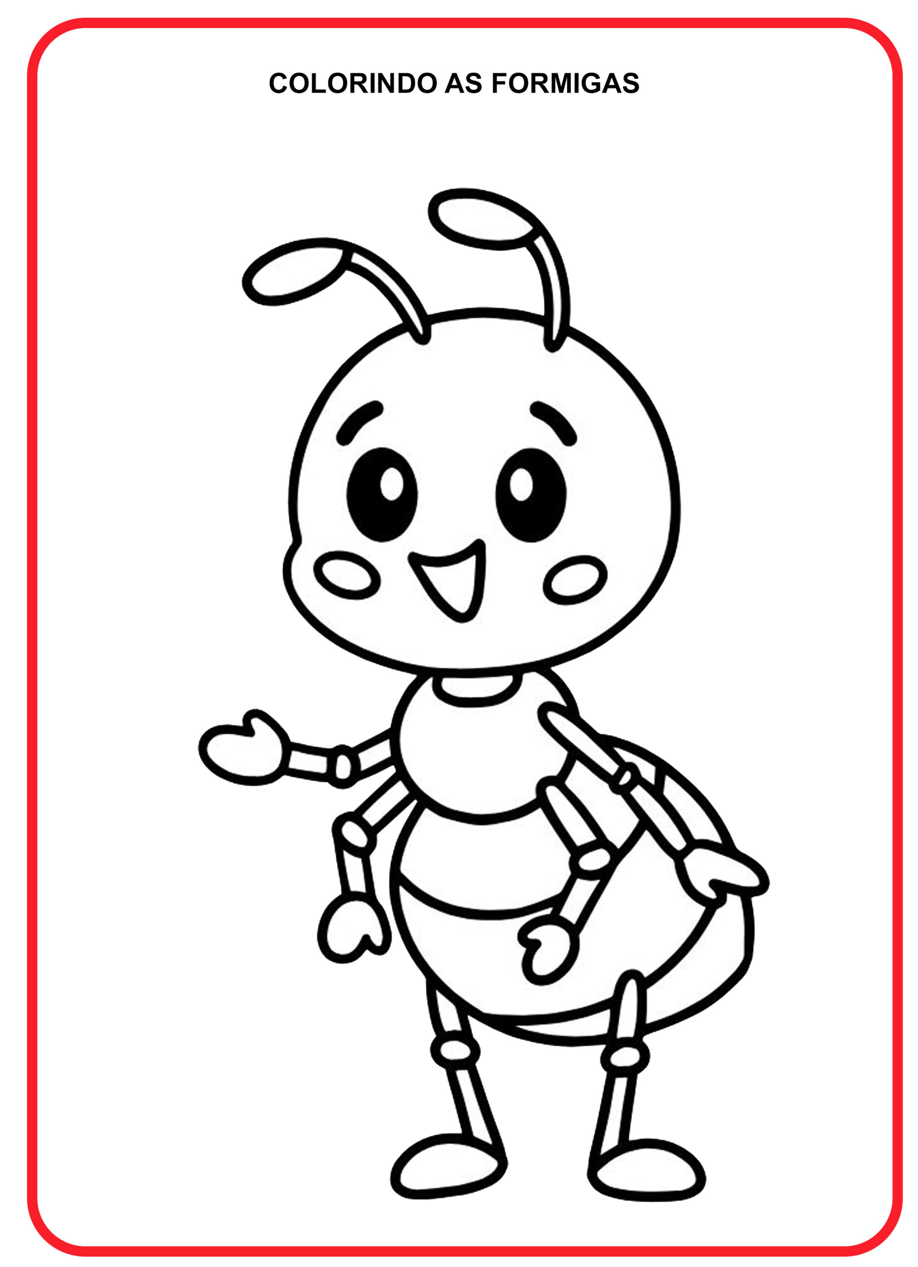 Desenhos de Formigas para Colorir