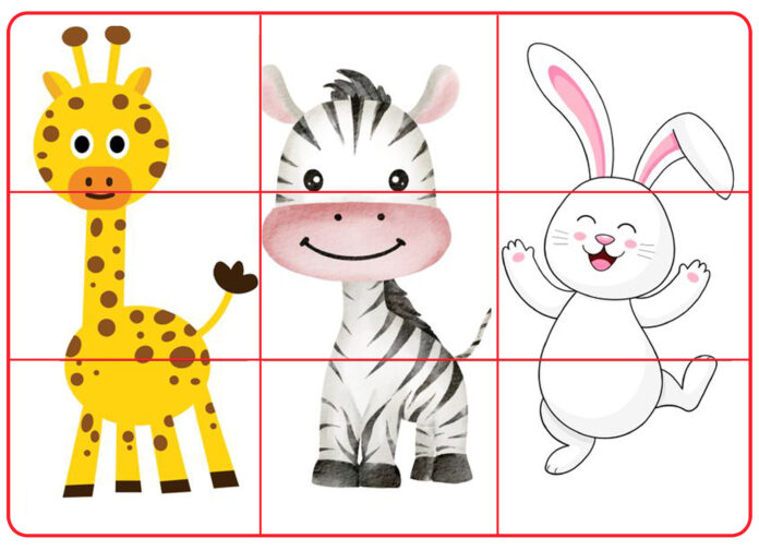 Quebra-cabeças de Animais para Imprimir