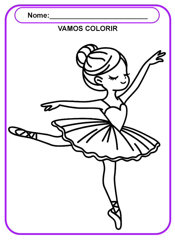 desenhos de bailarinas para colorir