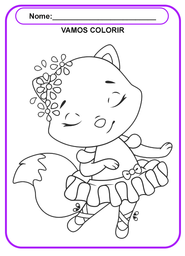 desenhos de bailarinas para colorir