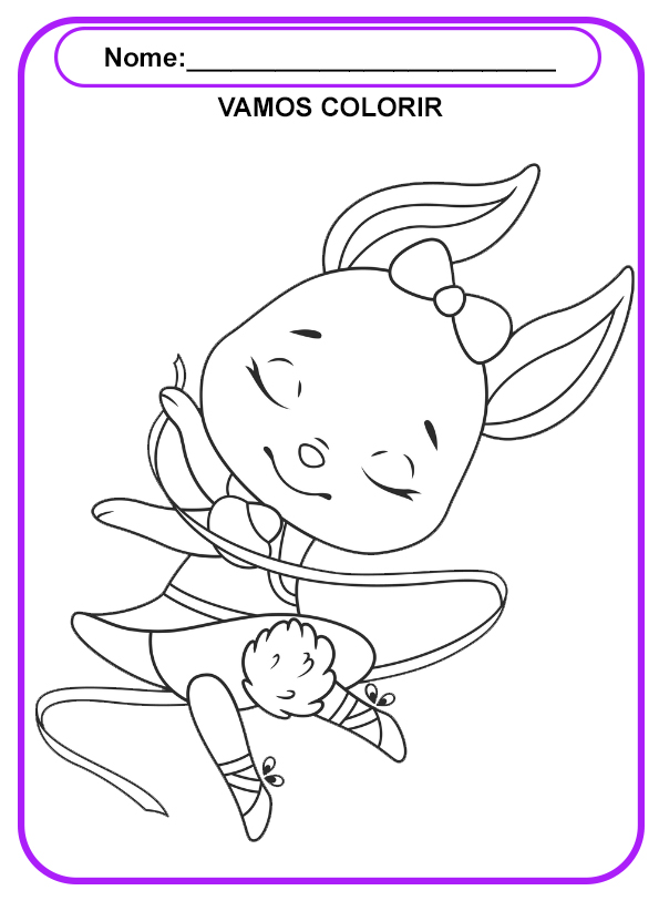 desenhos de bailarinas para colorir