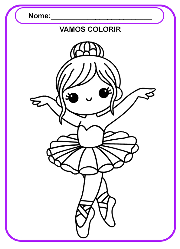 desenhos de bailarinas para colorir