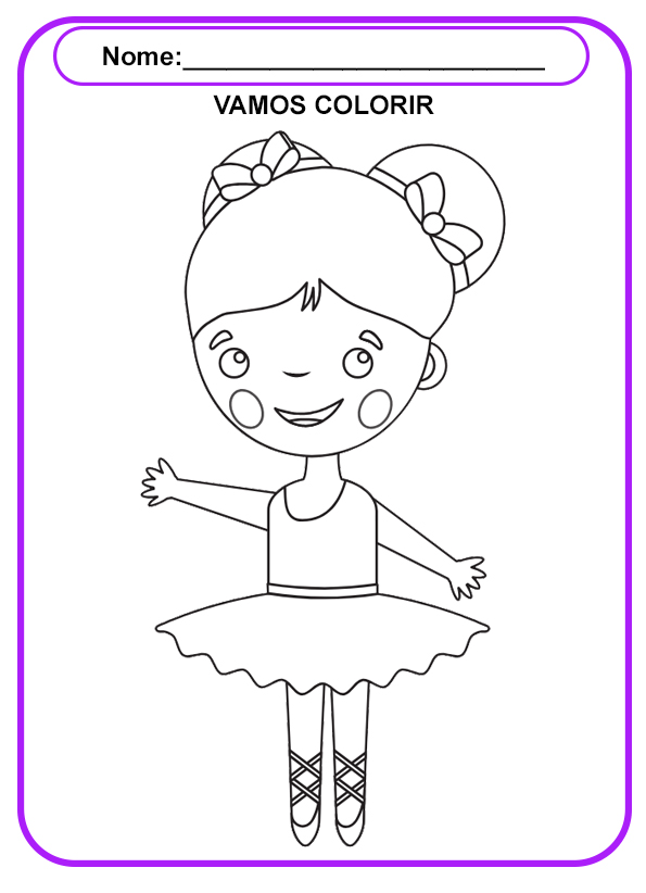 desenhos de bailarinas para colorir