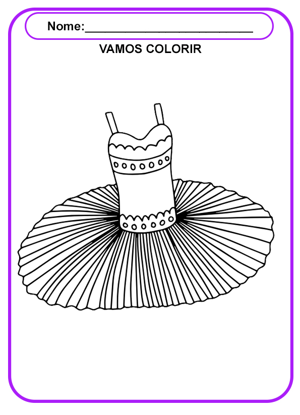 desenhos de bailarinas para colorir