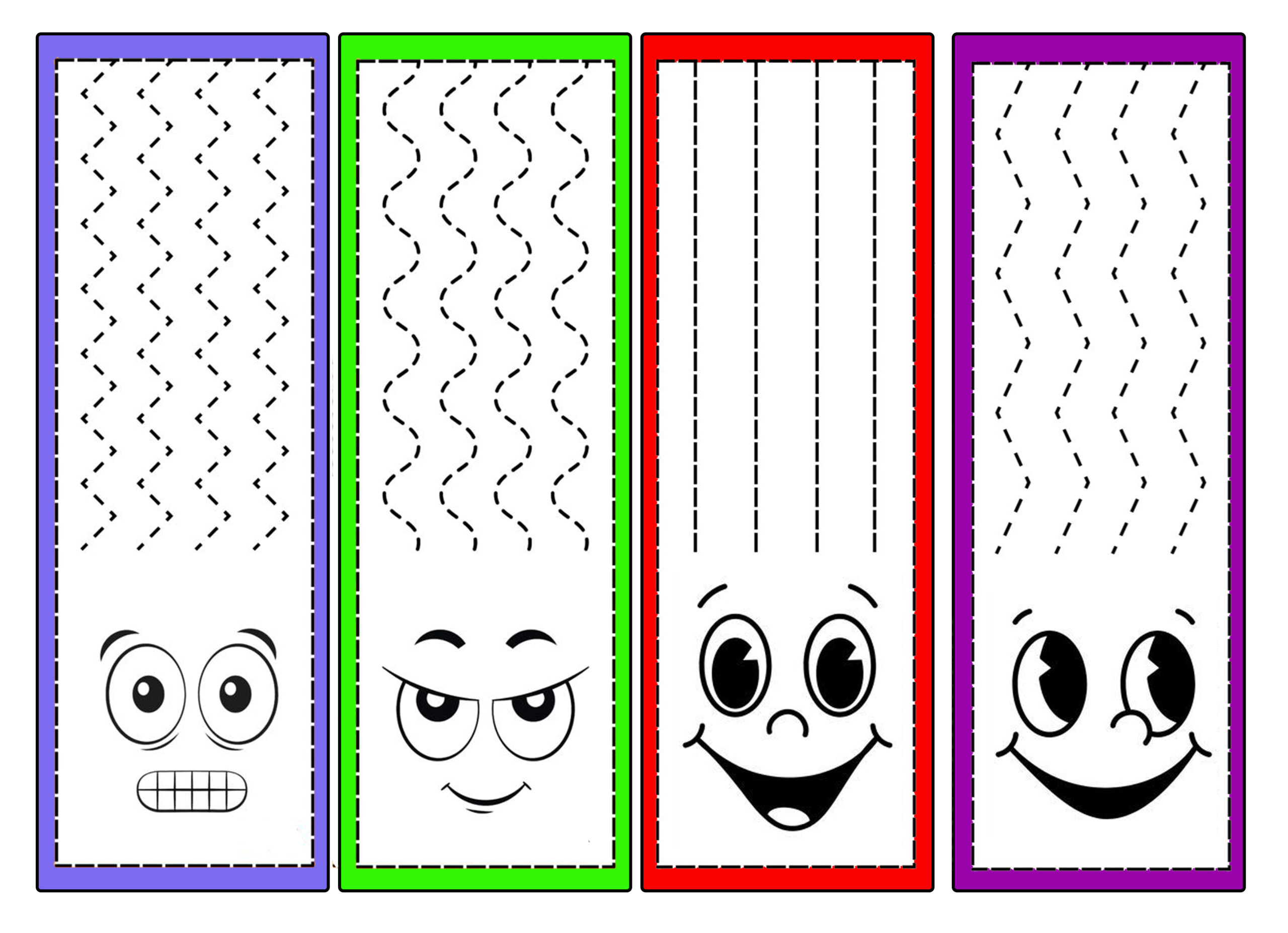 Fichas de Coordenação Motora com Carinhas e Cabelos