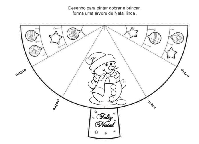 Atividades de dobradura natalina