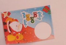 Cartão de Natal com bombom Cartão de Natal com bombom