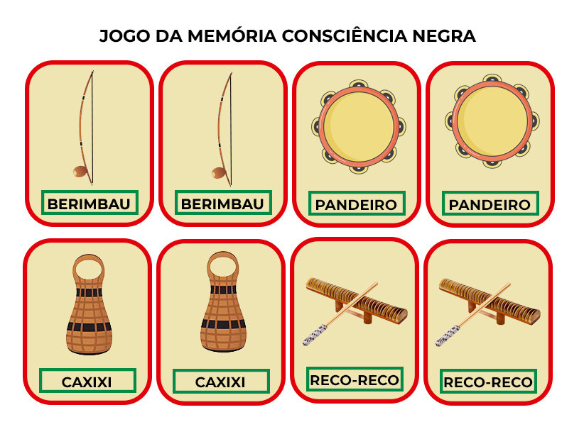 Jogo da Memória Consciência Negra