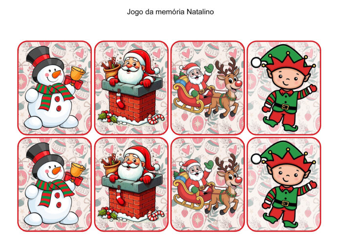 Jogo da Memória Natalino