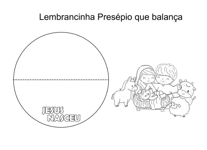 Lembrancinha de Natal Presépio Dançante