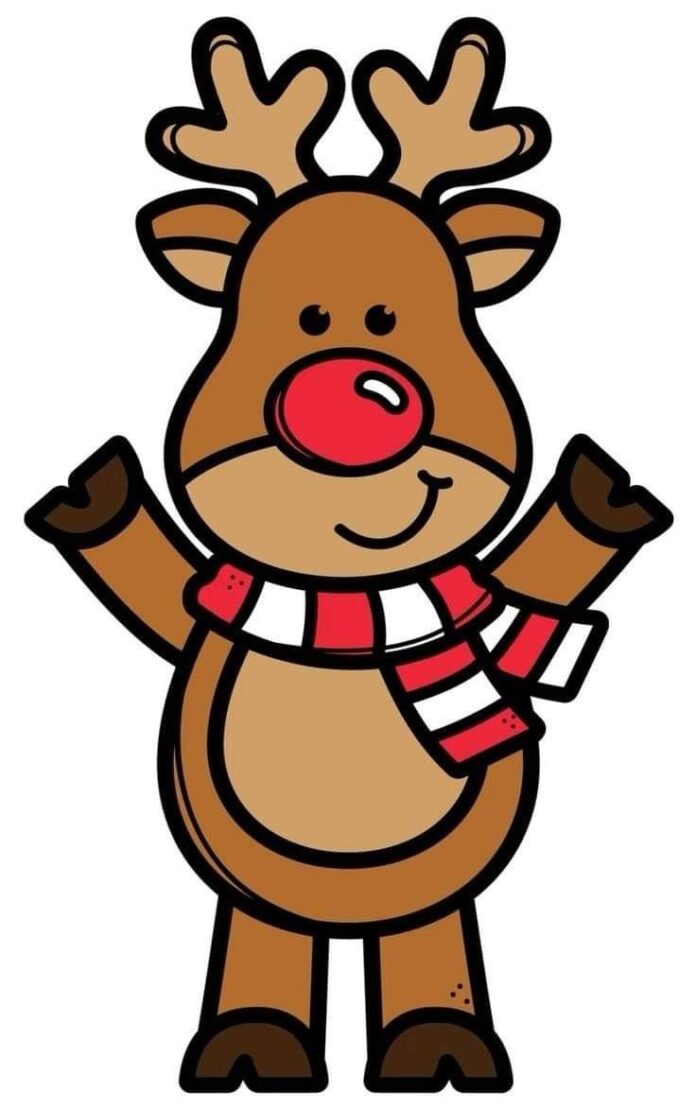 Painel de Natal em PDF pronto para imprimir - Rena Painel de Natal em PDF pronto para imprimir - Rena