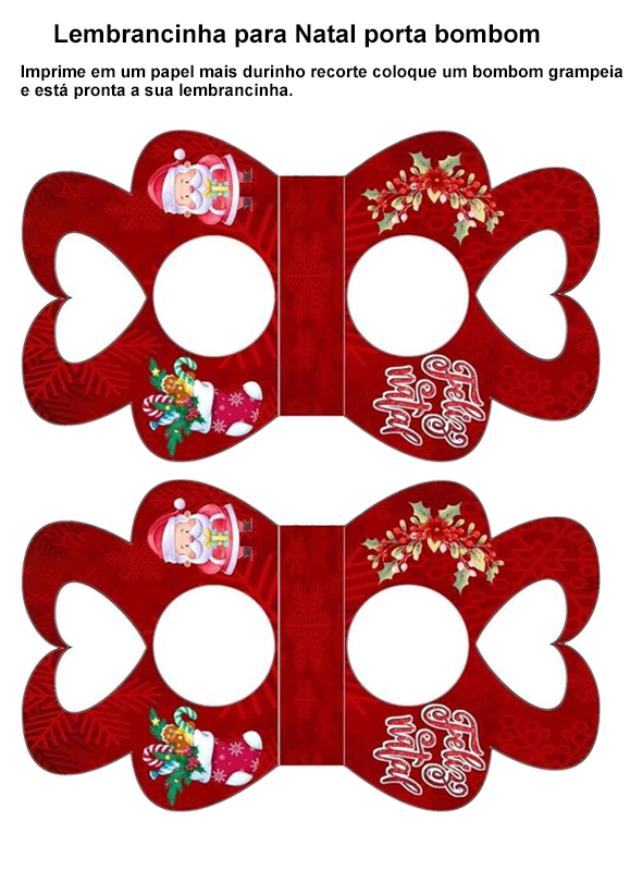 lembrancinha para Natal porta bombom