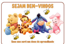 Cartaz de Bem-Vindo – Turma do Pooh Cartaz de Bem-Vindo – Turma do Pooh