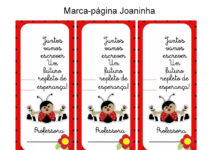 Marca-Página Joaninha – Volta às Aulas Marca-Página Joaninha - Volta às Aulas