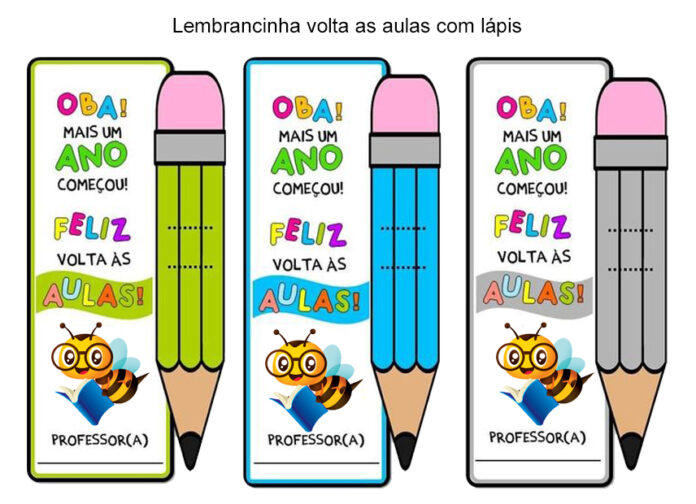Marca-página Volta às Aulas