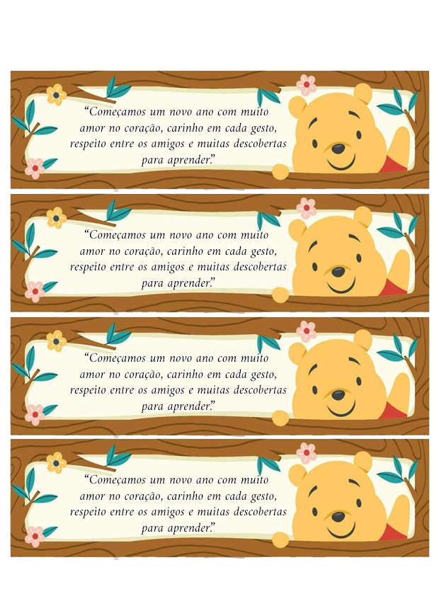 Marca-página do Ursinho Pooh (1)