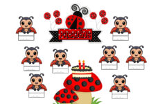 Painel de Aniversário – Joaninha Painel de Aniversário – Joaninha