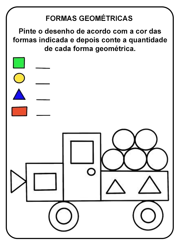 Atividades de Formas Geométricas e Quantidades